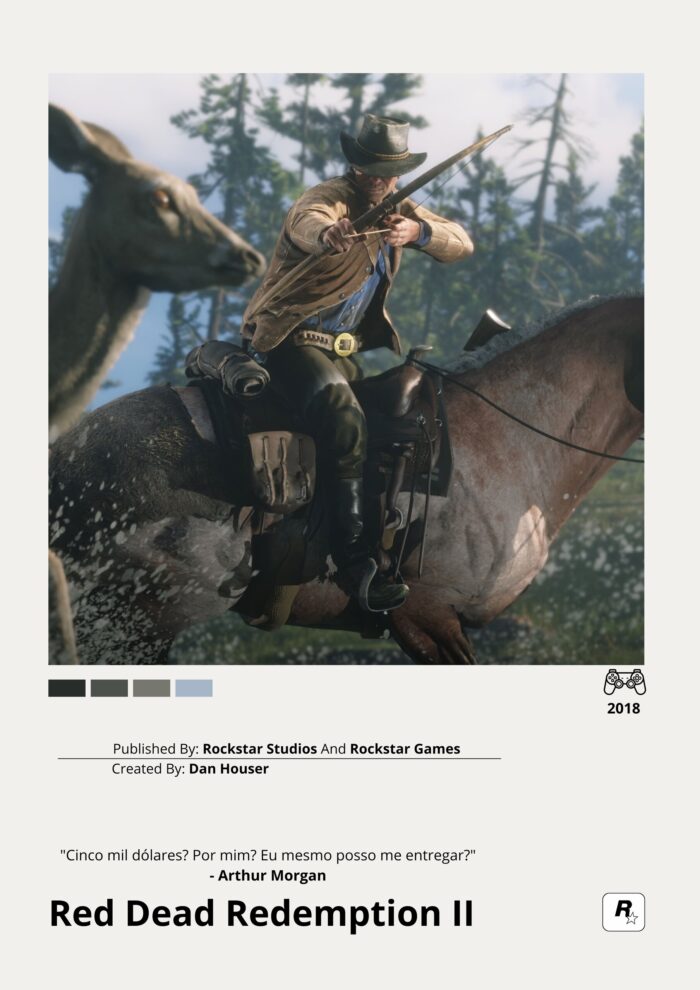 Arthur Morgan no Seu Cavalo - Red Dead Redemption 2