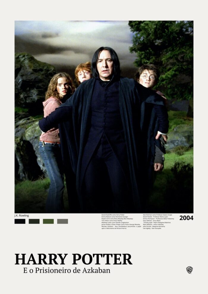 Hermione Granger, Harry Potter e Ron Weasley Com O Porfessor Snape em o Prisioneiro de Azkaban
