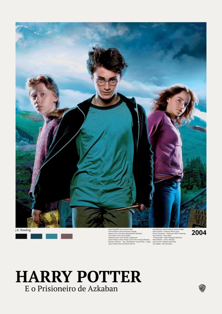 Hermione Granger, Rony Weasley e Harry Potter, o trio - Prisioneiro de Azkaban