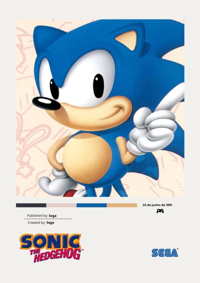 Quadro Decorativo - Sonic