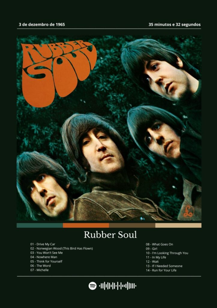 Rubber Soul: O Clássico dos Beatles Na Sua Parede