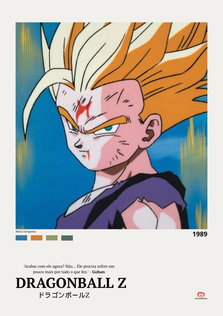 O Despertar da Ira! Quadro Gohan Super Saiyajin 2 vs Cell