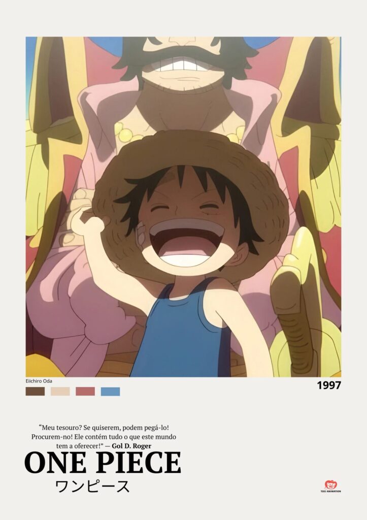 One Piece: Luffy e Gol D. Roger